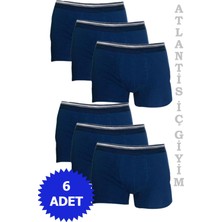 Berrak Erkek 6'lı Boxer %95 Pamuk-Lacivert-Xl