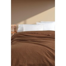 Nazik Home Sima Tütün Çift Kişilik %100 Akrilik Pike