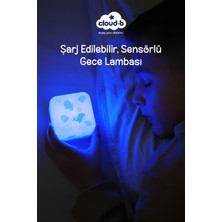 Cloud-B Ocean Şarj Edilebilir Sensörlü Gece Lambası 7X7CM