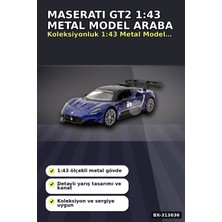 tp Buğz 1:43 Lisanslı Metal Maserati Gt2 Çek Bırak Model Araba - Koleksiyonluk Oyuncak BX-313636