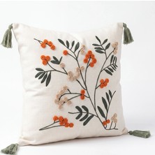 Cicim Home Bohem Dekoratif Punch Kırlent Kılıfı 43×43 cm Püsküllü