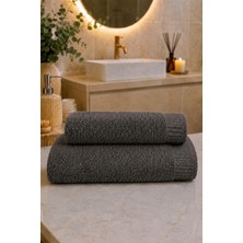 Mela Home Lunera 2'li Banyo Havlu Seti Hamam Takımı- El ve Yüz Havlusu- Çeyiz - Hediyelik 100% Pamuk