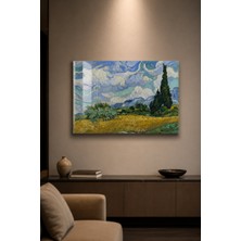Bu Matbaa Vincent Van Gogh Wheat Field With Cypresses
