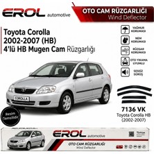 Erol Otomotiv Toyota Corolla (2002-2007) 4'lü Hb Mugen Cam Rüzgarlığı