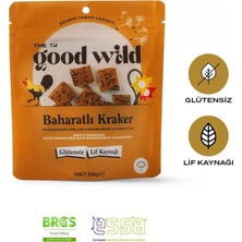 The Good Wild Baharatlı Kraker | Glutensiz Atıştırmalık | Filizlendirilmiş Çiğ Karabuğday Unu | Nohut Unu | 55 Gr