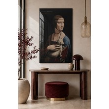 Bu Matbaa Leonardo Da Vinci Lady With An Ermine Cam Tablo
