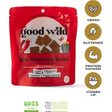 The Good Wild Acılı Mercimek Kraker | Glutensiz Vegan Atıştırmalık | Filizlendirilmiş Kırmızı Mercimek Unu | 55 Gr