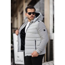Delpino Kol Triko Şişme Erkek Mont