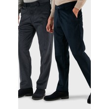 Buratti Normal Bel Regular Fit Düz Paça 2'li Paket Kadife Pantolon Erkek Kadife Pantolon 645MERLINS2