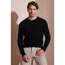Buratti Pamuklu Bisiklet Yaka Normal Kalıp Basic Sweat Erkek SWEAT 5905073