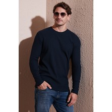 Buratti Pamuklu Bisiklet Yaka Normal Kalıp Basic Sweat Erkek SWEAT 5905073