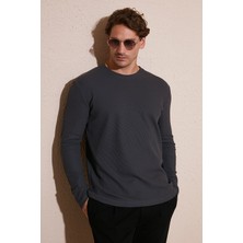 Buratti Pamuklu Bisiklet Yaka Normal Kalıp Basic Sweat Erkek SWEAT 5905073