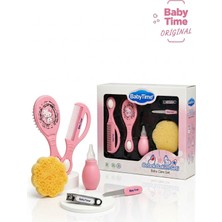 Ahengim Babytime 6 Lı Bebek Bakım Seti Pembe–burun Aspiratörü,tarak,fırça,tırnak Makası ve Törpü AK512