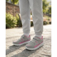 Kız Çocuk Cırtlı Bağcık Detaylı Günlük Sneaker Spor Ayakkabı