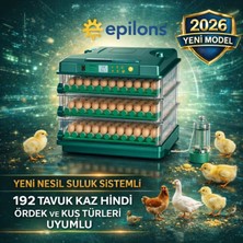 Marsilyan™- FX192 Model Tam Otomatik Kuluçka Makinesi - Tüm Kanatlı Hayvanlara Uyumlu Yeni Nesil Su Hazneli Süngerli Sistem