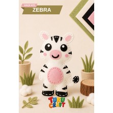 Tuku Craft Tukucraft Zebra Keçe Eğitici Hobi Etkinlik Seti