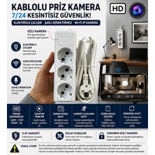 Urfakent Kablolu Priz Wi-Fi Ip Kamera – Sürekli Güç ile Çalışma