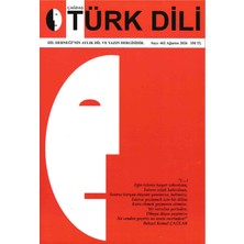 Dergi Kapında Çağdaş Türk Dili Dergisi 462.SAYI Ağustos 2026