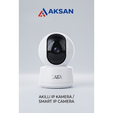 Cata CT-4050 3mp Fhd 360° Dönen Wi-Fi Akıllı Ip Bebek ve Güvenlik Kamerası Gece Görüşlü Çift Yönlü Ses