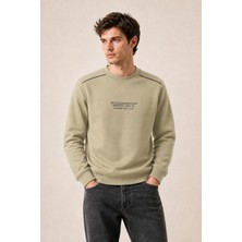 Redline Respect Bisiklet Yaka Regular Fit Kışlık Sweatshirt Çağla