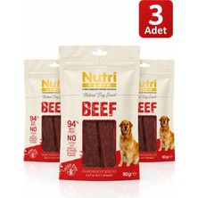 Nutri Canin Beef Dana Etli Köpek Ödül Maması 80 gr x 3 Adet