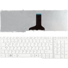 Alfamaks Toshiba L755-13R, L755-19C, L755-1NC Beyaz Renk Klavye Tuştakımı