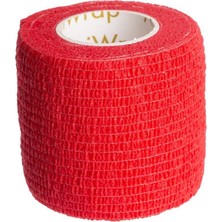 Kinetape Kine Tape Kendinden Yapışkanlı Elastik Coban Cohesive Bandaj 5cmx4.5m Kırmızı