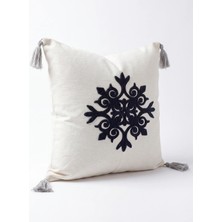 Cicim Home Bohem Dekoratif Punch Kırlent Kılıfı 43×43 cm Püsküllü