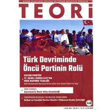 Dergi Kapında Teori Dergi 440.SAYI Eylül 2026
