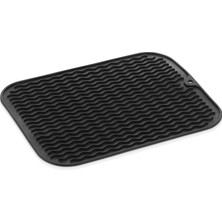 Nest Aura Nestaura Kaydırmaz Silikon Bulaşık Kurutma Matı Örtüsü Buzluk Halısı Bulaşıklık Antrasit