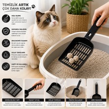 Mianna Kedi Kumu Küreği Geniş Delikli Kedi Kumu Temizleme ve Eleme Küreği