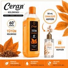 Ceran Kolonya Tütün Kolonyası 900 ml Bidon Ceran Çiçeği Kolonyası Hediyeli