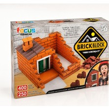 Focus Oyuncak Focus Brick Block 650 Parça Mini Tuğla Ev Yapım Seti Eğitici Inşaat Oyuncağı 3+ Yaş