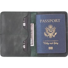 Marsilyan™- Viaggio Hakiki Deri El Yapımı Pasaport Kılıfı – Kart Bölmeli Seyahat Cüzdanı, Pasaport Koruyucu Deri Organizer