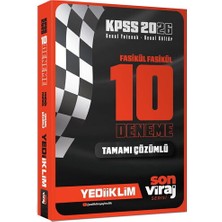 Yediiklim Yayınları Yediiklim 2026 Kpss Son Viraj Serisi Gy-Gk Tamamı Çözümlü 10 Fasi