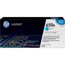 Hp 650A 15000 Sayfa Kapasiteli Mavi Toner CE271A