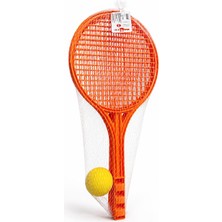 Carman Çocuk Tenis Raketi ve Top Seti Turuncu Eğlenceli Spor Oyuncağı