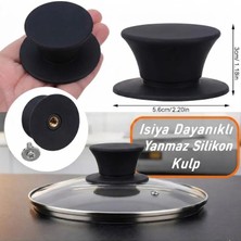 Neler Geldi Neler Silikon Yanmaz Yakmaz Universal Cam Tencere Kapağı Kulpu 1 Adet Tencere Tepesi Kapak Tutacağı Kulp