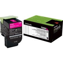 Lexmark 70C80M0 708M Kırmızı  Toner CS310/CS410/CS510 1.000 Sayfa