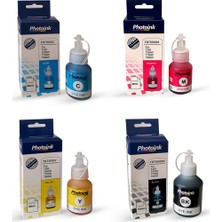 Photoink Brother Bt 6000 Uyumlu 4 Renk Takım Photoink Mürekkep - Brother T300/T500W/T310/T510W/T800/T910W Uyumlu