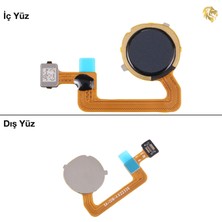 Arsking Xiaomi Poco C55 Uyumlu Parmak Izi Filmi Siyah Parmak Izi Sensörü Parmak Izi Okuyucu Home Tuşu Flexi