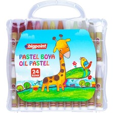 Mikasso Pastel Boya 24 Renk - Şeffaf Çantalı Çok Renkli