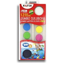 Mikasso Jumbo Sulu Boya 12 Renk Çok Renkli