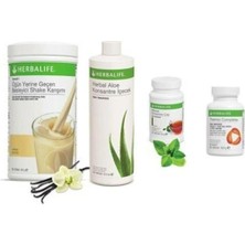 Herbalife Tam Set (Vanilya 550 Gr+Aloe Vera 473 Ml+Thermo Complete 90 Tablet+Klasik Çay 50 Gr)