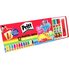 Mikasso 12 Renk Pastel Boya Karton Kutu Turuncu
