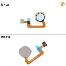 Arsking Xiaomi Poco C55 Uyumlu Parmak Izi Filmi Mavi Parmak Izi Sensörü Parmak Izi Okuyucu Home Tuşu Flexi