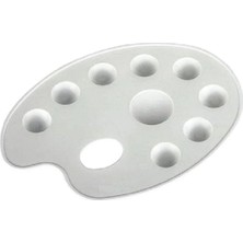 Mikasso 30CM Öğrenci Tipi Godeli Resim Paleti 00892 Beyaz