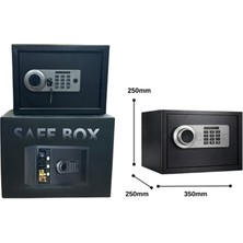 Nexpay Para Kasası Şifreli, Parmak Izli, Anahtarlı / 25 x 35 x 25 cm