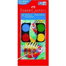 Mikasso Faber-Castell Suluboya 12 Renk Beyaz