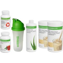 Herbalife 2 Vanilyalı Shake ve 100GR Klasik Çay ve Aloe Konsantre Içecek ve Termo ve Shaker Full Set-2